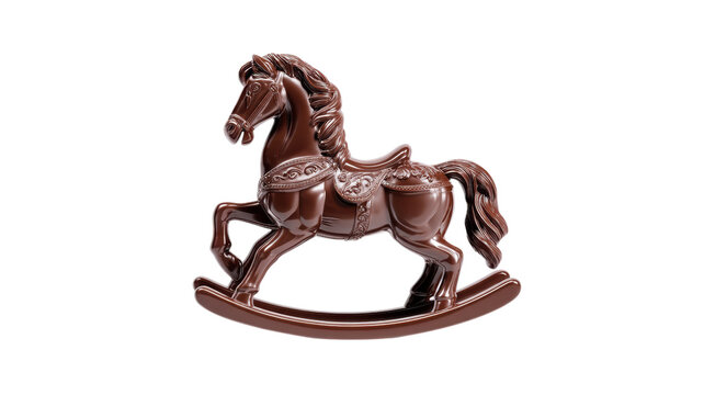 Brown chocolate toy horse ornate design