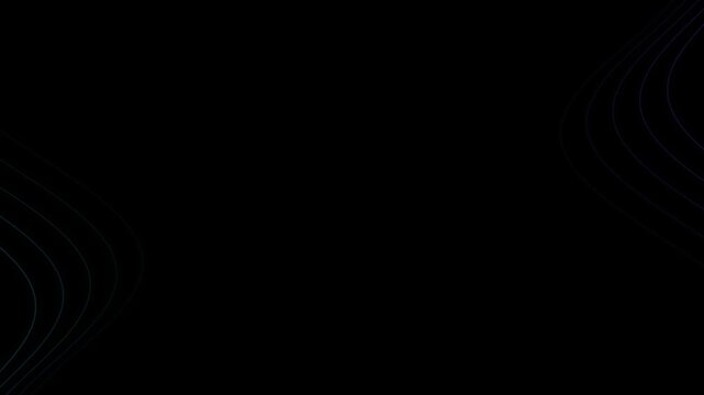abstract dark wave lines motion graphic background design template element for digital technology loop animation
