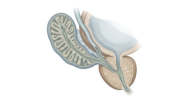 Seminal vesicle anatomy and reproductive gland structure