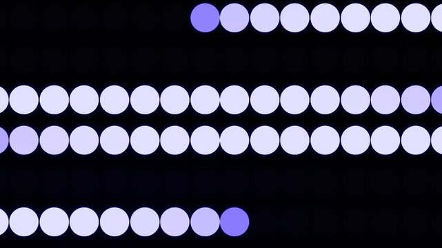Lavender Light Grid with a Single Glowing Accent Dot on Black