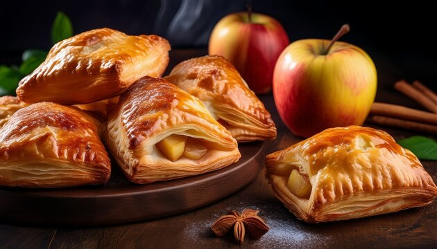 freshly baked apple turnovers