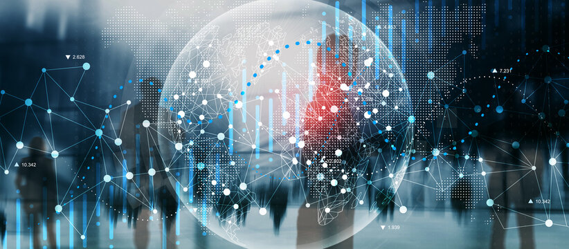 International Digital Network Visualization for Global Business and Data Analytics