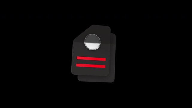 Documents 3d Smooth Animation on a transparent background