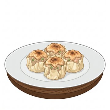 
Dimsum on a plate