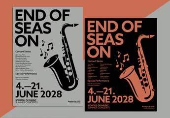 Modernist Statement Event Poster Layout