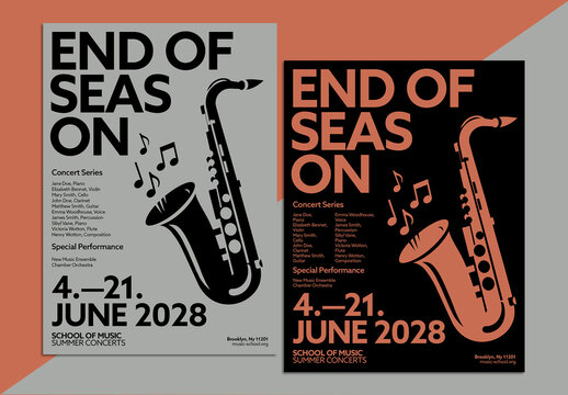 Modernist Statement Event Poster Layout