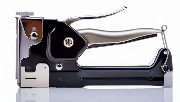 heavy duty staple gun with trigger on white background