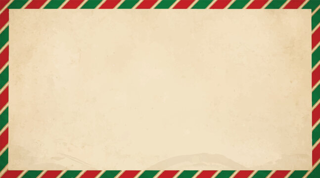 Christmas vector envelope blank cover 