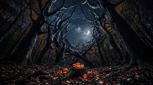 A chilling illustration depicting a dark and eerie haunted village shrouded in mist and mystery evoking a sense of dread and the supernatural