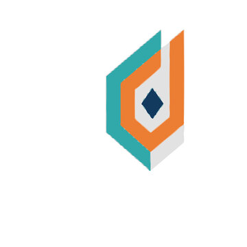 Abstract geometric logo with diamond shape