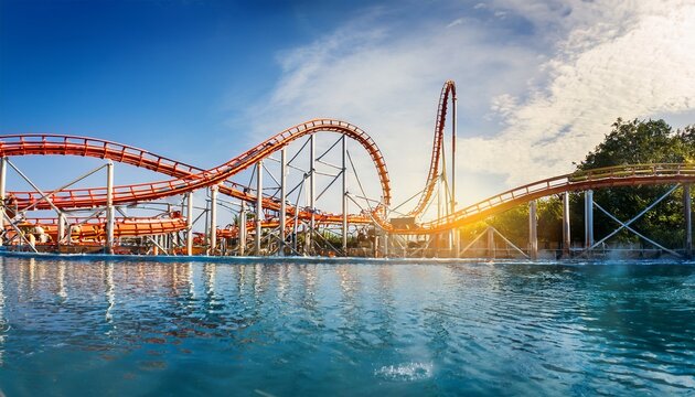 thrilling water roller coaster ride experience