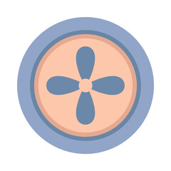 Stylized fan or propeller icon © sagya