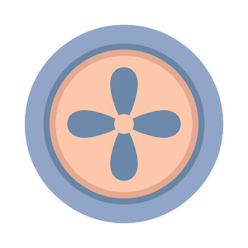 Stylized fan or propeller icon