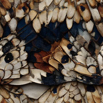 Natural Butterfly Wings High Contrast Pattern