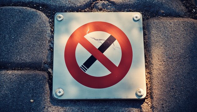 no smoking sign on the street