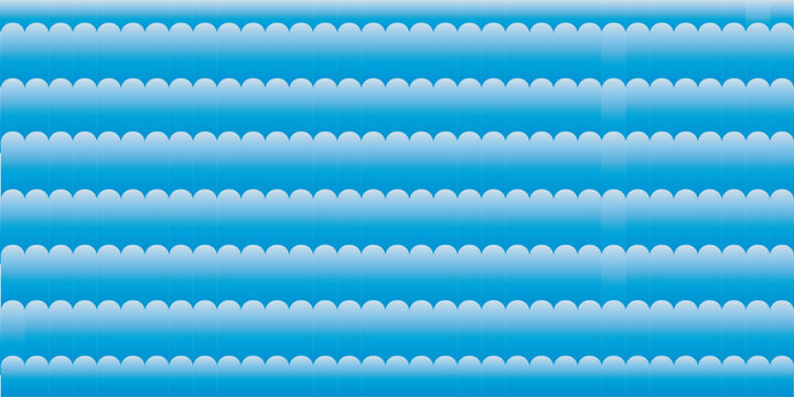 Abstract pixel art pattern featuring horizontal lines and rounded shapes in shades of blue and cyan for retro gaming background design