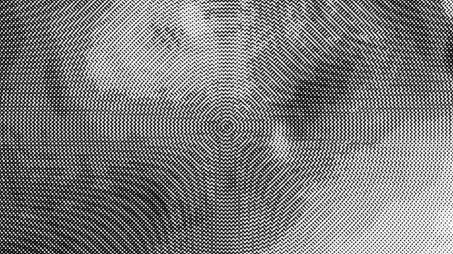 Animated halftone Black and White textures, Grunge patterns, Abstract Monochrome Seamless overlay video halftone texture background with subtle grunge and dot pattern overlay 4k video loop Background