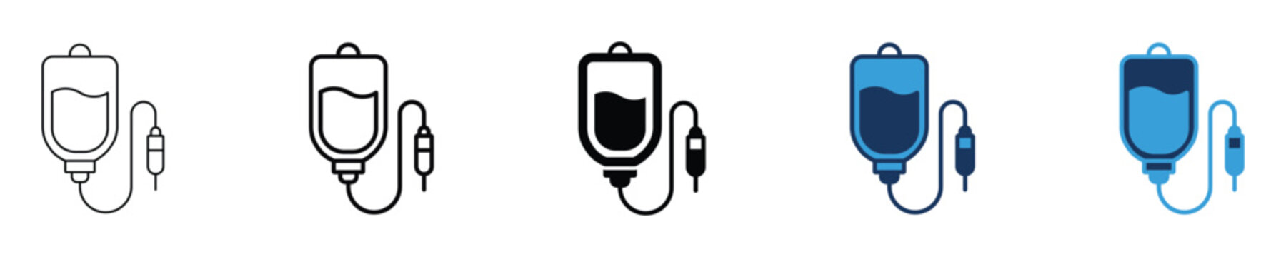 IV drip infusion saline medical bag icon, vector illustration