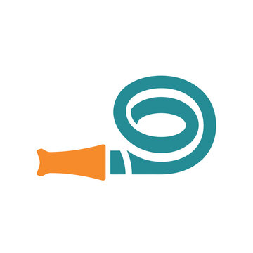 Stylized party horn icon