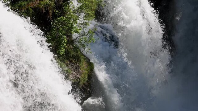 Traunfall, River Traun, Roitham am Traunfall, Traunviertel, Upper Austria, Austria