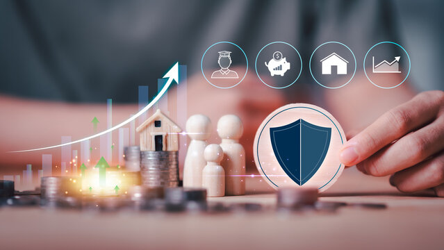 Financial advisor develops family financial protection wealth planning, asset security, education savings, home ownership, investment growth, insurance coverage, and long term financial stability.