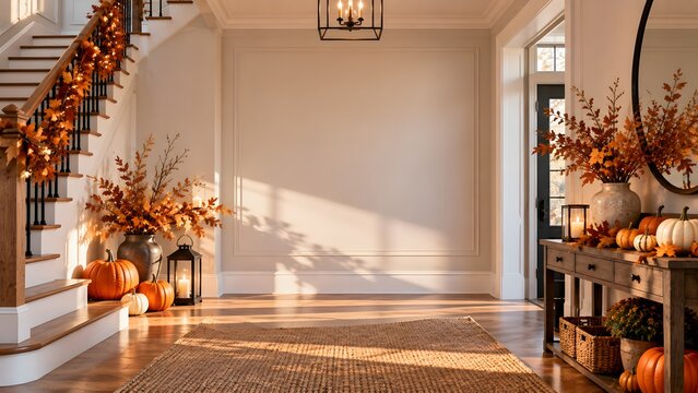 Warm and Inviting Autumn Entryway Decor