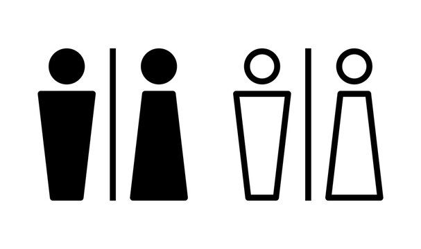Toilet icon vector. restrooms icon. bathroom icon