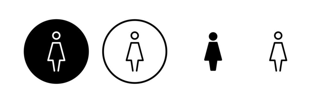 Female icon vector illustration. woman sign and symbol