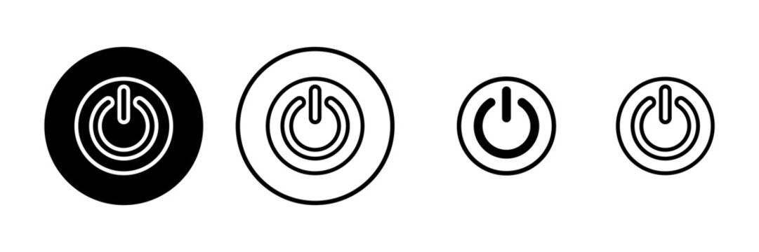 Power icon vector illustration. Power Switch sign and symbol. Electric power