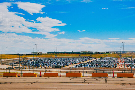 Denver, Colorado, USA: 09 06 2026: The landscape of Denver (DEN) international airport 