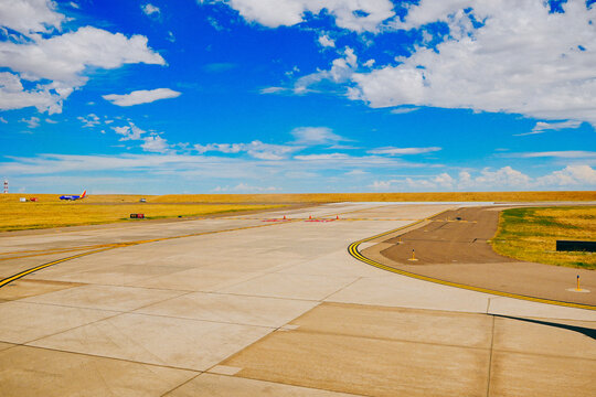 Denver, Colorado, USA: 09 06 2026: The landscape of Denver (DEN) international airport 