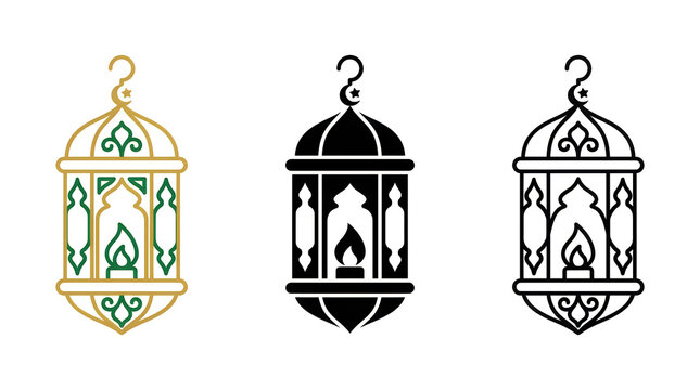 Islamic lantern designs with hanging hooks