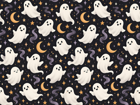 halloween ghost pattern