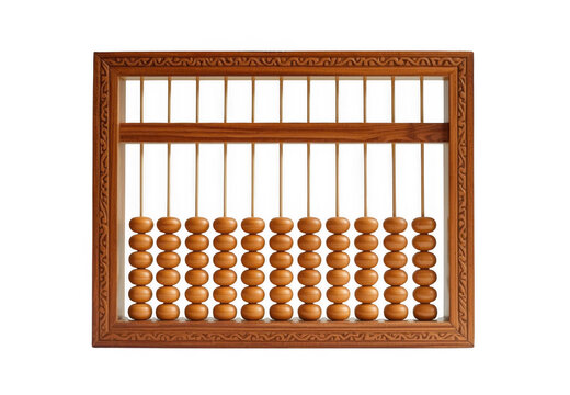 Wooden abacus counting tool for mathematics education