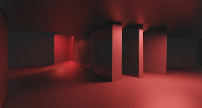 industrial empty room liminal space backroom abandoned