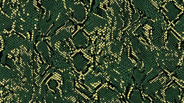 green snake skin seamless pattern vector illustration wild animal texture abstract reptile print fashion fabric background