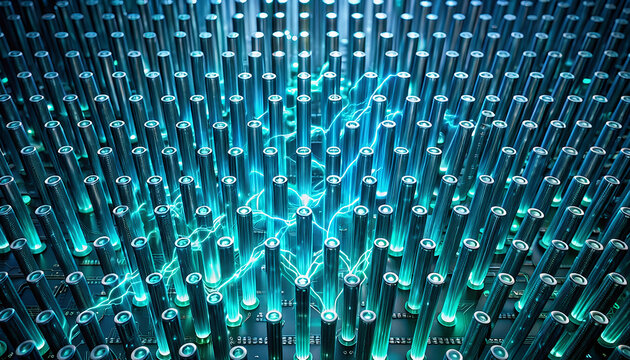 Futuristic Data Processing Architecture Generative AI