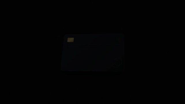 Business card payment mockup animated professional template