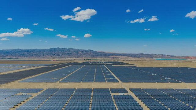 Solar photovoltaic panels; wind turbine power plant; new energy