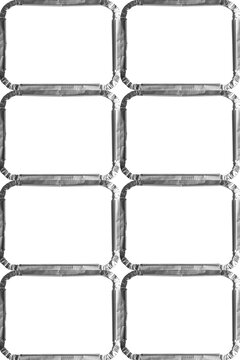 Foil trays takeaway, batch cooking, food containers isolated on a white background backdrop.