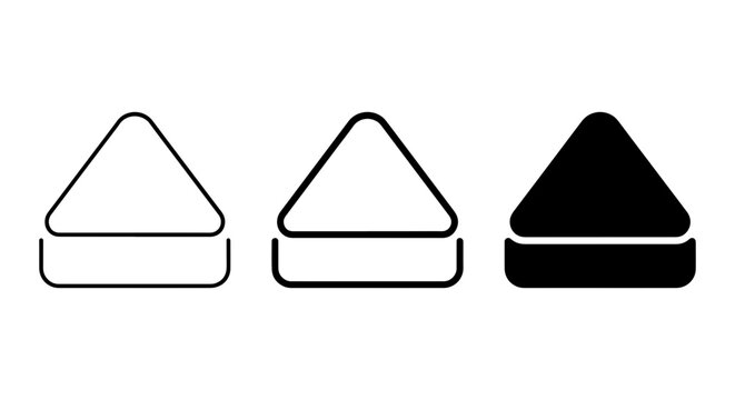 Eject Button Icons, Media Player Controls, Simple Geometric Shapes, Vector Graphics