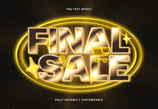 Gold Black Friday Text Effect