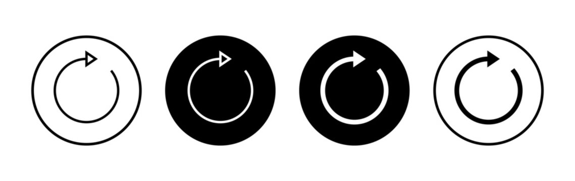 Refresh icon symbol for apps and websites. Reload sign and symbol. Update icon.
