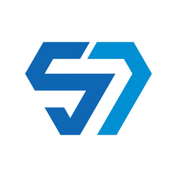 57 number logo vector