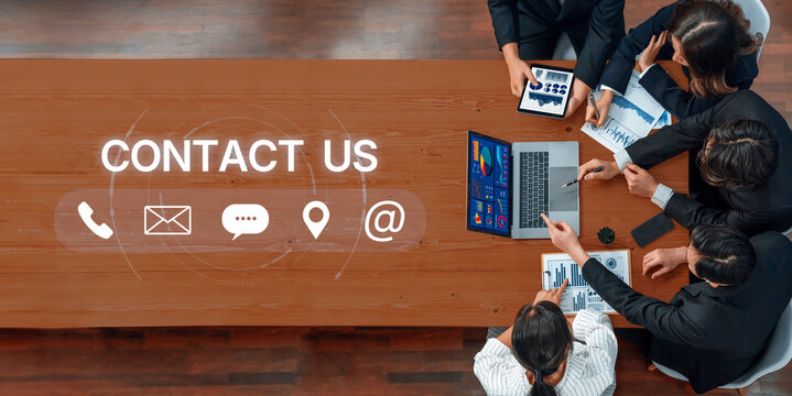 A set of communication methods for customer service. Includes contact information for phone, email, chat, and physical address for user support and inquiries. Fermion