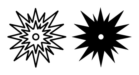 Explosion silhouette for logo, sticker, or print © Maruf