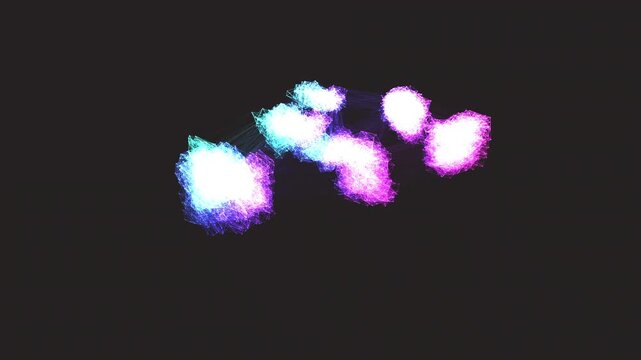 Evolving neural network point cloud topology motion background