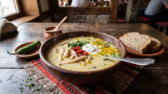 Authentic Romanian Ciorba de Burta Tripe Soup