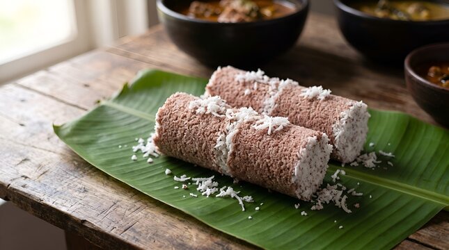 Traditional Sri Lankan Steamed Pittu