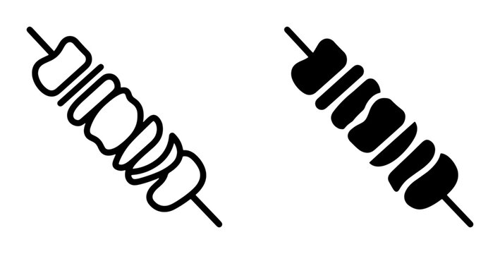 Kebab silhouette for food logo